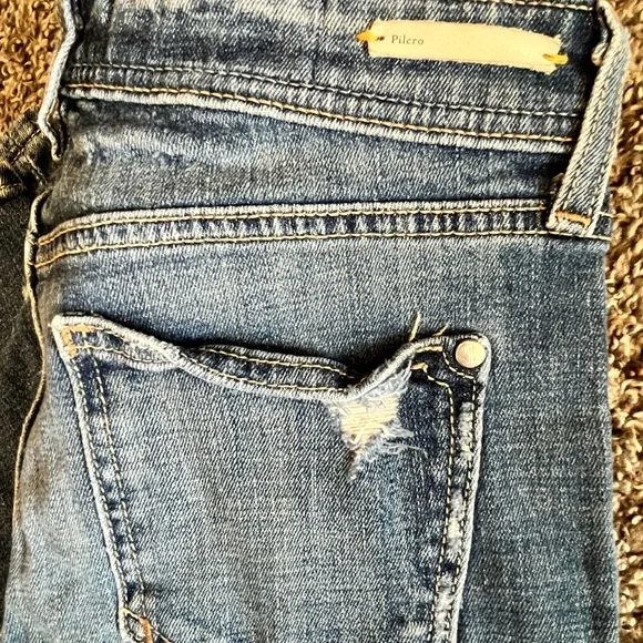 Anthro Pilcro and the Letterpress Women’s Slim Straight Jeans 24 Petite - Picture 10 of 11